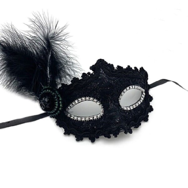 Kunglig Vampyr Cosplay Kostym Barn Maskerad Halloween Fest Flickor Drottning Häxa Only Mask One Size