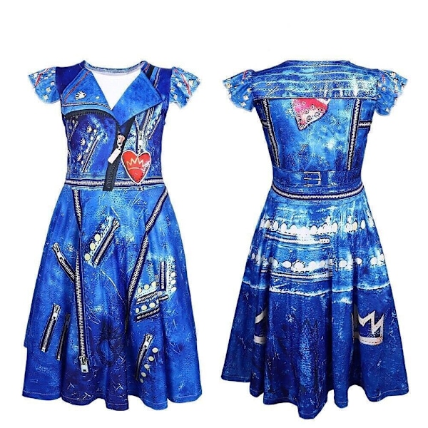 Descendants Flickor Cosplay Halloween Party Kostym Barnkläder Fancy Red_2 110