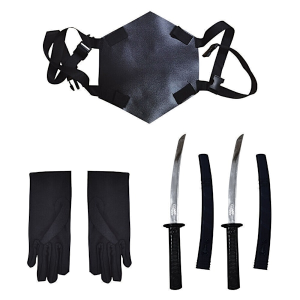 Deadpool nya kläder Cosplay barnstrumpbyxor och utklädningskläder. Clothes + Swords + Bag 4-5 years (110cm）