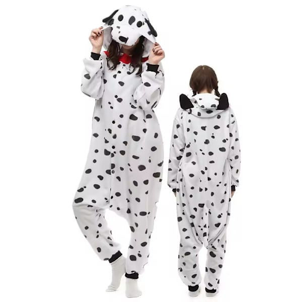 Dalmatinerdräkt för vuxna Pyjamas Maskerad Unisex Jumpsuit Onesie01 Sovkläder A pair of socks