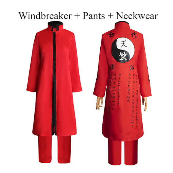 Demon Slayer Cosplay Kostym Barn Flickor Pojkar Kimetsu No Yaiba Nez o Kläder Red XS