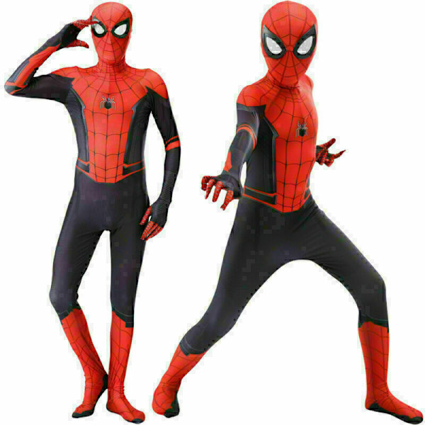Nya Barn Pojkar Spider-Man Far From Home Spiderman Zentai Cosplay Kostymdräkt Spiderman - Kids 9-11 Years