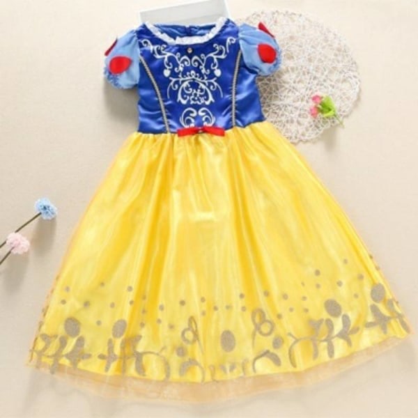 Snövit Cosplay Flickor Deluxe Prinsessklänning Smink Party Halloween Kostym Only Headband One Size