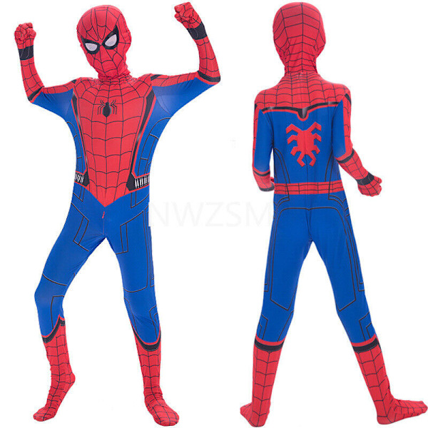Spider-Man Hero Returns Spiderman Cosplay Kostym Pojke Outfit Jumpsuit Maskerad Only Spider Silk Launcher