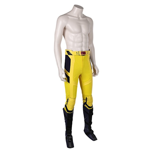 Deadpool 3 Wolverine Logan Cosplay kostym Gula byxor med knäskydd set Men M