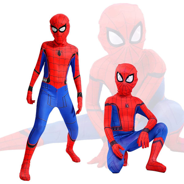 Spider-Man Hero Returns Spiderman Cosplay Kostym Pojke Outfit Jumpsuit Maskerad Only Spider Silk Launcher