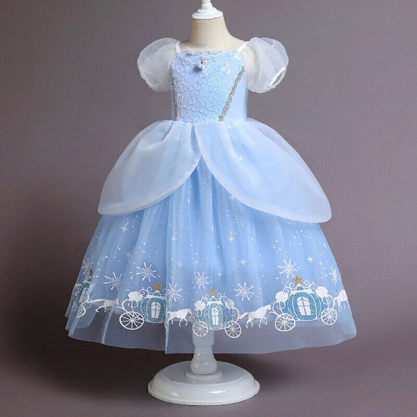 Flickor Prinsessklänning Cosplay Askungen Prinsessdräkt Maskeradklänning Jul Only Accessories 3pcs One Size