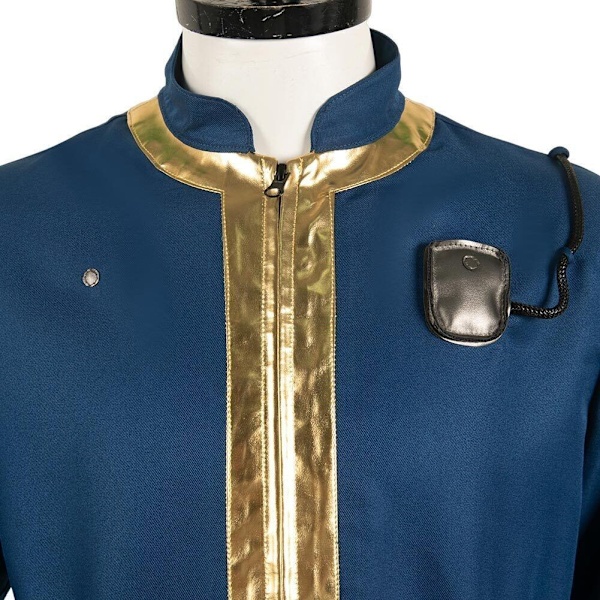 Vault Fallout 76 Dweller Cosplay Blå Vuxen Unisex Jumpsuit Halloween Kostym XS