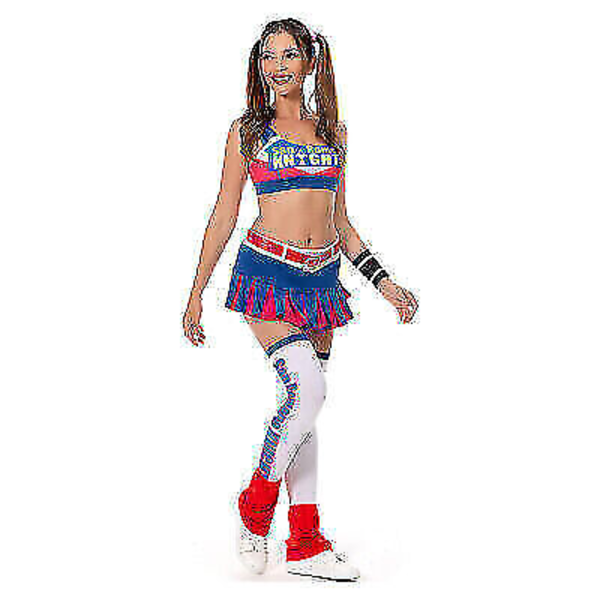 Lollipop Chainsaw: Juliet Starling Cheerleader Cosplay Halloween Utklädningsklänning Women S