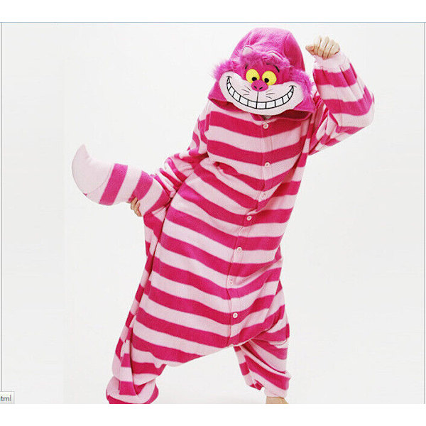 Cheshire Cat Kigurumi Pyjamas Cosplay Kostym Tecknad Sovkläder för Vuxna/Barn A pair of socks