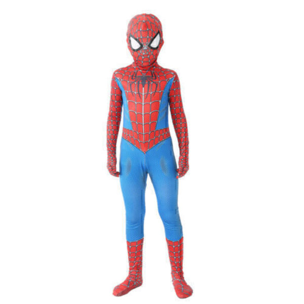Spider-Man Superhjälte Cosplay Kostym Barn Pojkar Kläder Dräkt Party Maskerad Red 2-3 Years