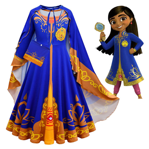 Mira Royal Detective Flickklänning Festlig Prinsesskostym Cosplay Barnklänning #81010 Dress 140/7-8 Years