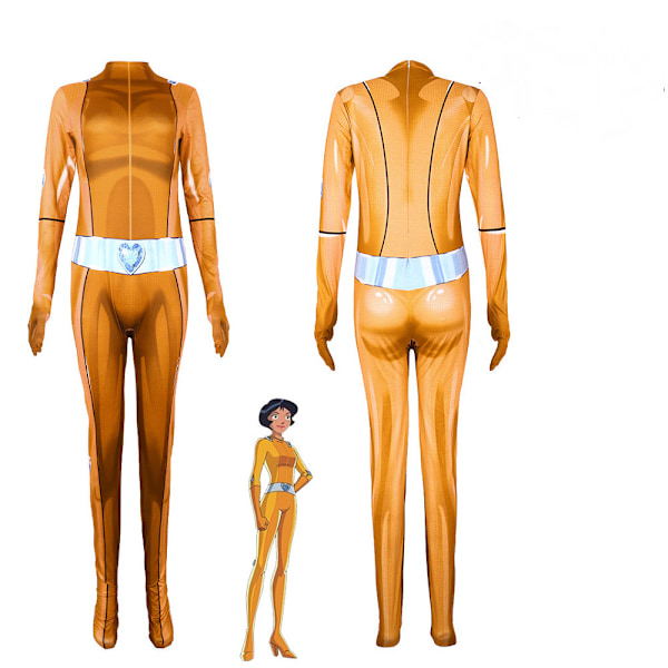 Anime Totally Spies Cosplay Kostym Clover Ewing Samantha Simpson Alexandra Zent red 130