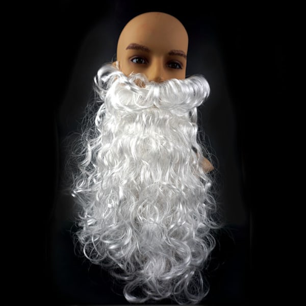 Jul Tomte Cosplay Vuxen Kostym Maskerad Party Dräkt Outfit Jul only Beard one size
