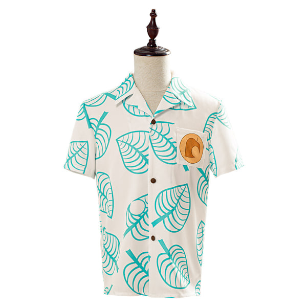 Animal Crossing: New Horizons Tom Nook Cosplay Halloween Kortärmad Tryckt Topp Men S