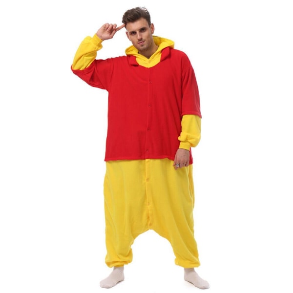 Nalle Puh Flanell Onesie11 Cosplay Kostym Kigurumi Hoodies Pyjamas Vuxen Winnie M for 155cm-165cm