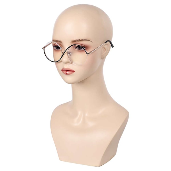 Wicked: Elphaba Glasögon/Svart Flätad Peruk Hår Halloween Elphaba cosplay rekvisita Only Glasses One Size