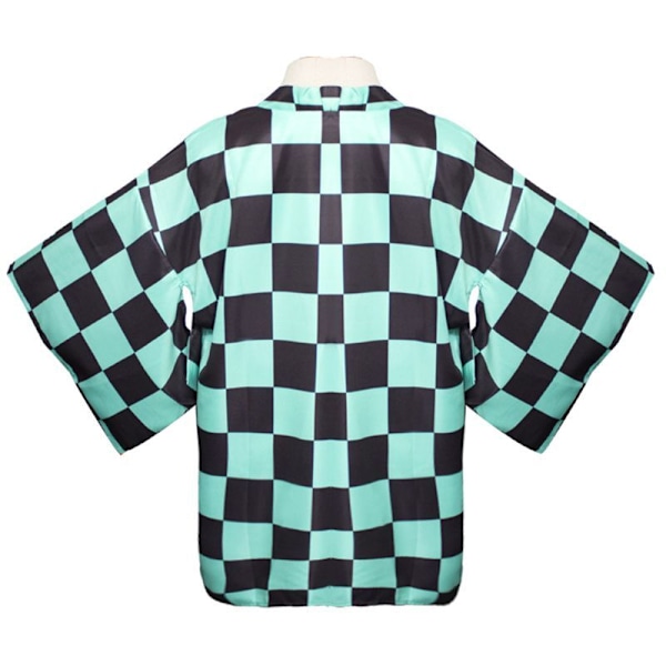 Demon Slayer Cosplay Kostym Barn Flickor Pojkar Kimetsu No Yaiba Nez o Kläder Kamado Tanjirou Coat Only 140cm