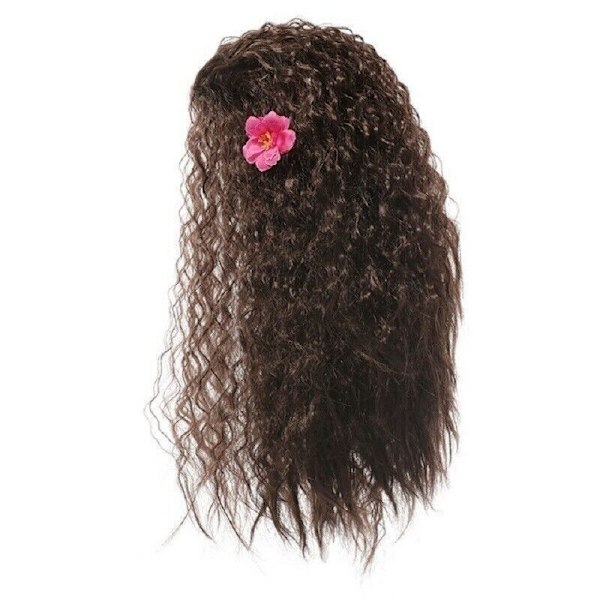 Barnkostym Moana Prinsessa Flickor Cosplay Maskeradklänning Halsband Outfit Set }} . Only Wig One Size