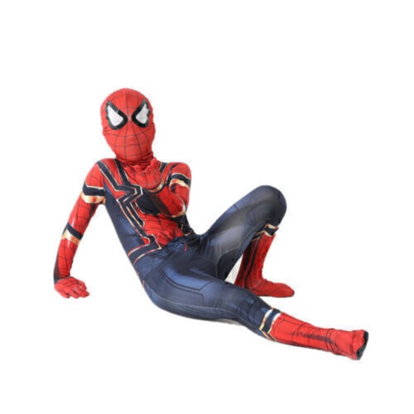 Spider-Man Superhjälte Cosplay Kostym Barn Pojkar Kläder Dräkt Party Maskerad Red 6-7 Years
