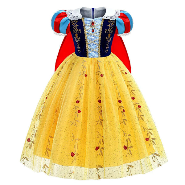 Flickor Prinsessa Snövit Utklädningsdräkt Cosplay Födelsedagsfest Outfit Jul Only Headband One Size