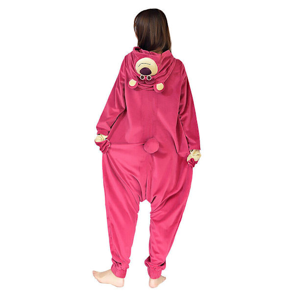 Toy Story 3 - Lotso Jordgubbsbjörn Cosplay Pyjamas Sovkläder Halloween Kostym M