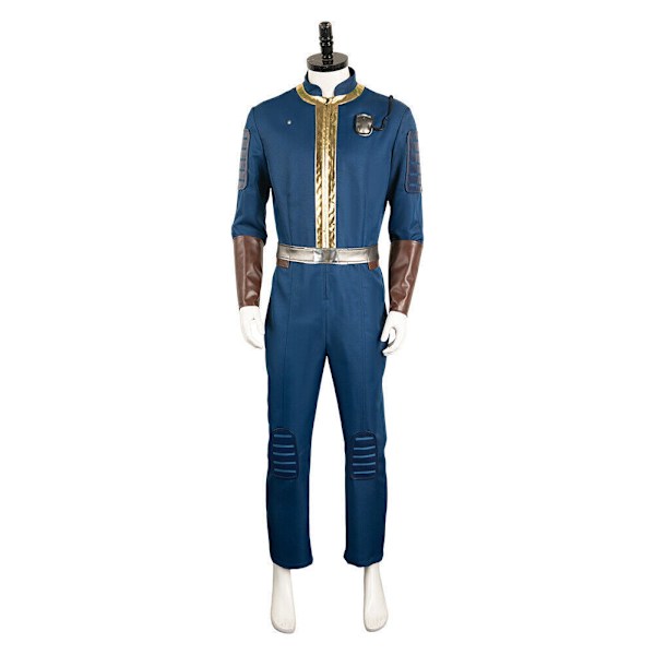 Vault Fallout 76 Dweller Cosplay Blå Vuxen Unisex Jumpsuit Halloween Kostym XS
