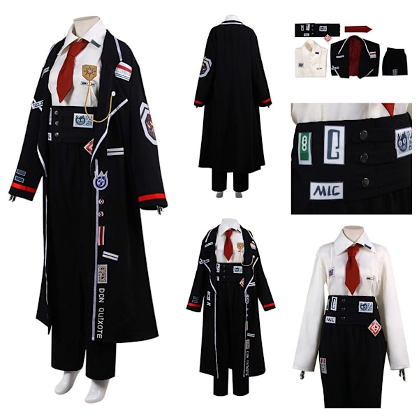 Limbus Company Don Quixote Cosplay Kostym Kläder Halloween Karneval Party Kostym L