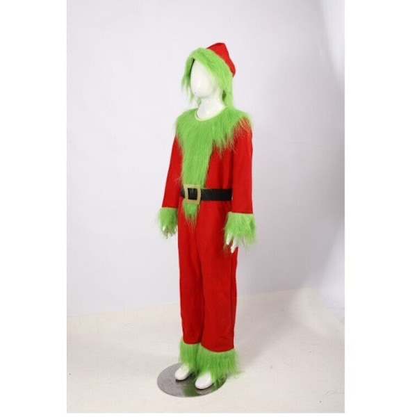 Grinchen Kostymset Barn Grinchen Julfest Cosplay Kläder 135-145cm
