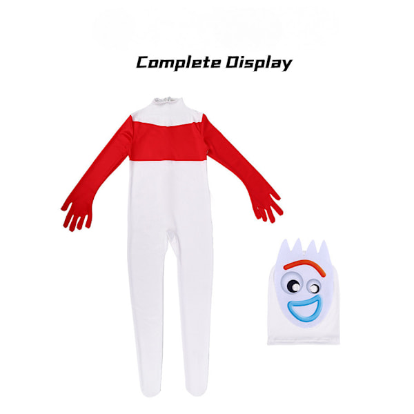 Barn Leksak Toy Story Forky Cosplay Kostym Jumpsuit Mask Halloween Maskeradfest 110cm