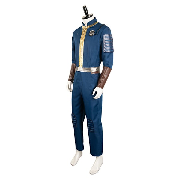 Vault Fallout 76 Dweller Cosplay Blå Vuxen Unisex Jumpsuit Halloween Kostym M