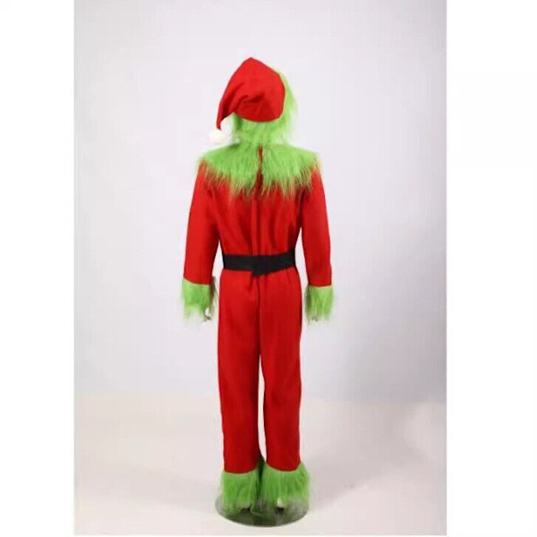 Grinchen Kostymset Barn Grinchen Julfest Cosplay Kläder 135-145cm
