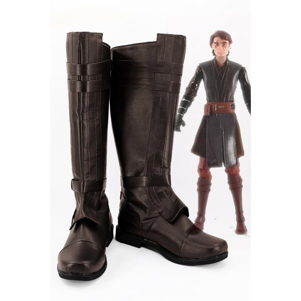 Star Wars Anakin Skywalker Stövlar Halloween Rollspel Darth Vader Jedi skor Stövlar 9.625inc(US6 EUR38)