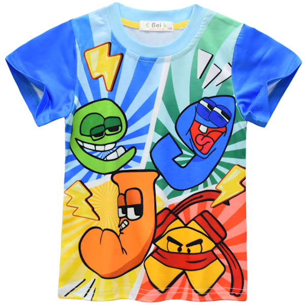 Alphabet lore Cosplay Pyjamas Set Flickor Kortärmad T-shirt+Shorts Set #91057 110cm/4-5Y