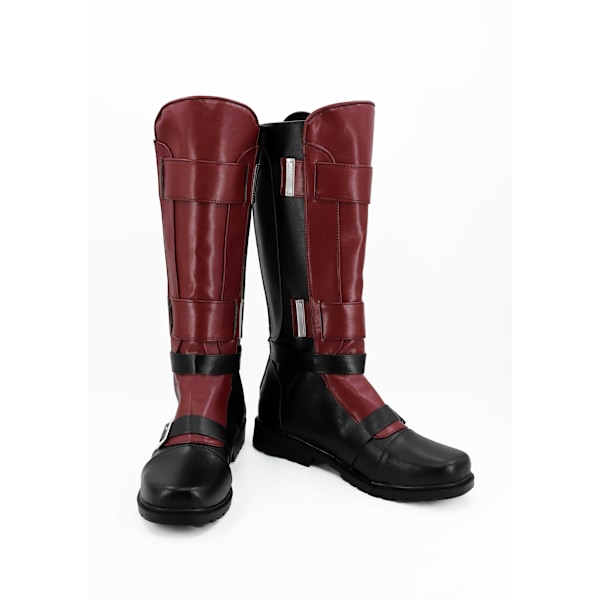 Deadpool 3 Wade Winston Cosplay PU Långa/Korta skor Stövlar Kostymtillbehör Long boots 10.625inc(US10 EUR44)