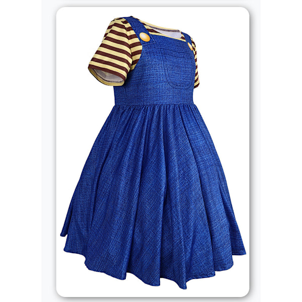 Vuxna Barn Despicable Me Minions Agnes Cosplay Kostym Halloween Party Klänning Minions 110cm