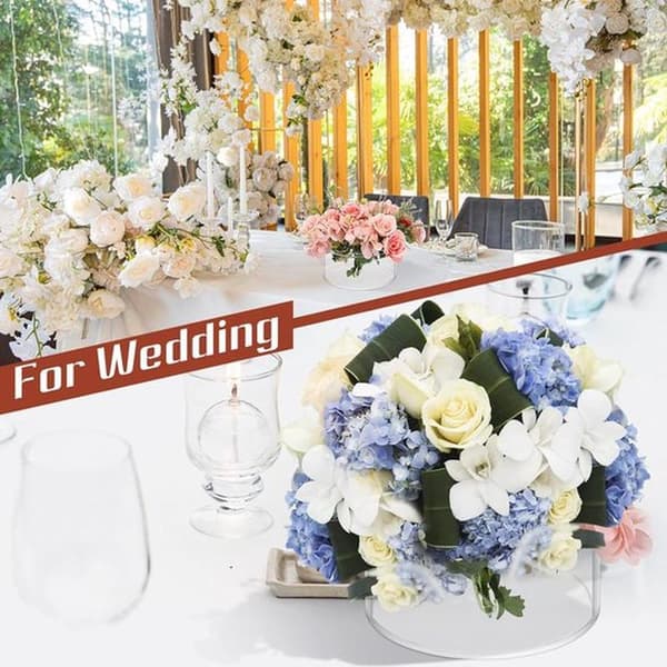 2-pack transparent spiralformad blomsterhållare och blomstertrådar