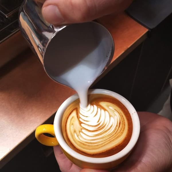 Profesjonell melkekanne, rustfritt stål 12 oz, latte art-kopp i rustfritt stål