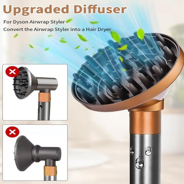Gold Portable Diffuser - A Practical Accessory for Styling Curly Hair