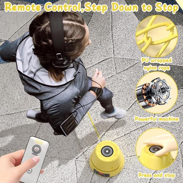 Electronic Jump Rope, Automatic Electric Jump Rope Machine, Adjustable Multi-Player Jump Rope with LED Indicator, 1-10 Speed Levels