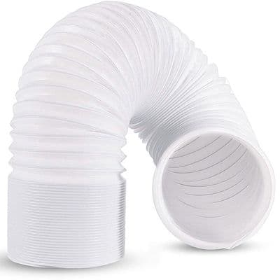 13 cm x 2 m frånluftsslang för bärbar luftkonditionering - flexibel infällbar PP, tål -20°C till 70°C