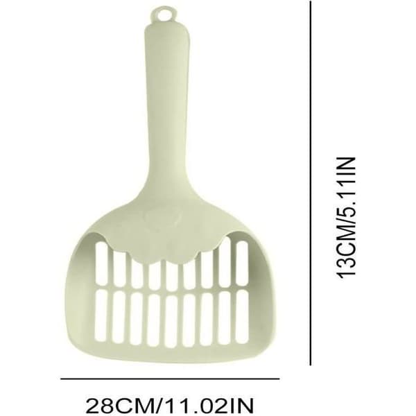 2-delat kattsandsspade-set - Plast - Modern - Grå