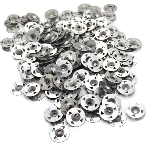 Pakke med 200 4-tinds skiver for ekstrudert gipsplater, termisk isolasjon og fast bakpanel 28 mm