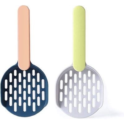 Kattsandsspade, 2-pack - ABS-plast - Flerfärgad - Ergonomisk