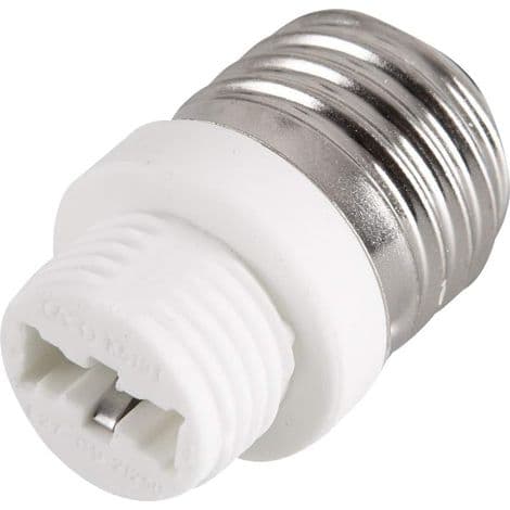 Sæt med 2 E27 til G9 fatningsadaptere: fatningskonverter til LED-, halogen- og CFL-pærer