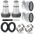 4 stk. gummislangeadaptere til poolfittings 32 og 38 mm