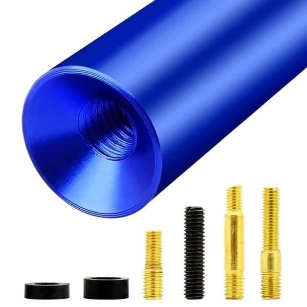 Sort - Antenne til Dacia Duster, Logan, Sandero, Spring, Kulfiber Bilantenne, Kort Antenne
