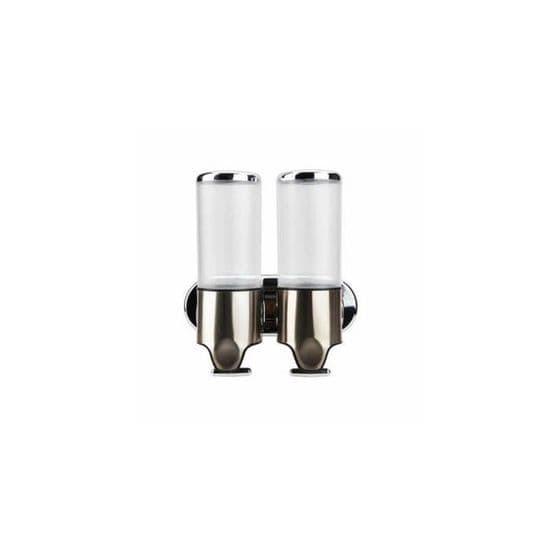 Ultra-ergonomisk dubbel tvål- och schampodispenser (2 x 500 ml)