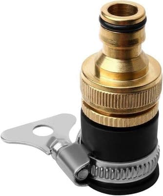 Messinghaneadapter - 12 x 34 mm - Slidstærk - Rustfri