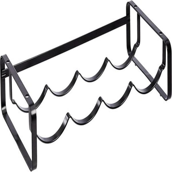Vinstativ, stabelbart, bordmodel, sort, 40.01 x 9.5 x 19.99 cm